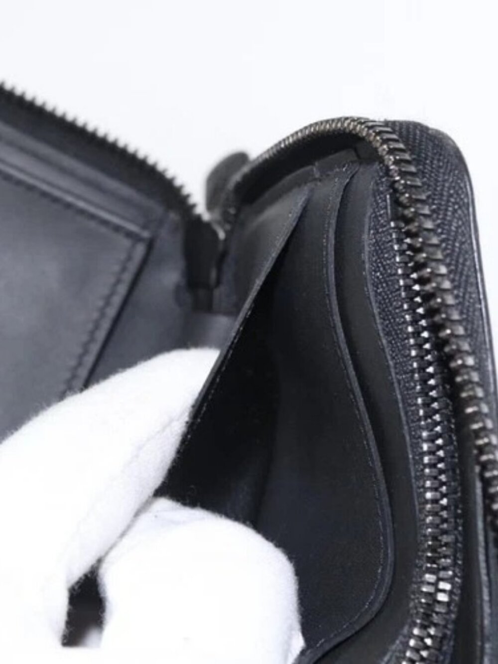 LOUIS VUITTON Monogram Shadow Zippy Wallet Vertical Black M62902 LV Auth BA9856 - Picture 12 of 16